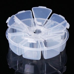 8 grid lattice plastic box