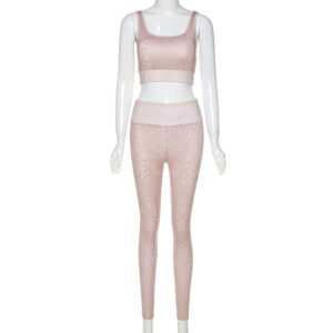 Printed yoga wear sports suit