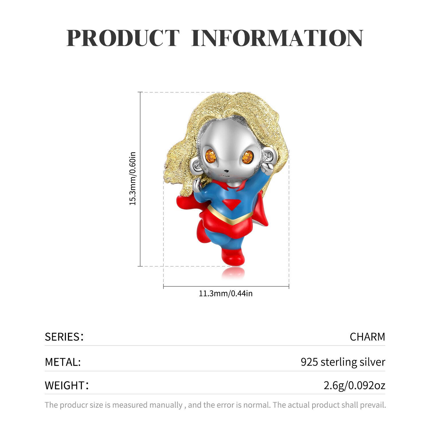 Creative Blond Warrior Beaded Character Series Bracelet Diy Accessories - Image 3