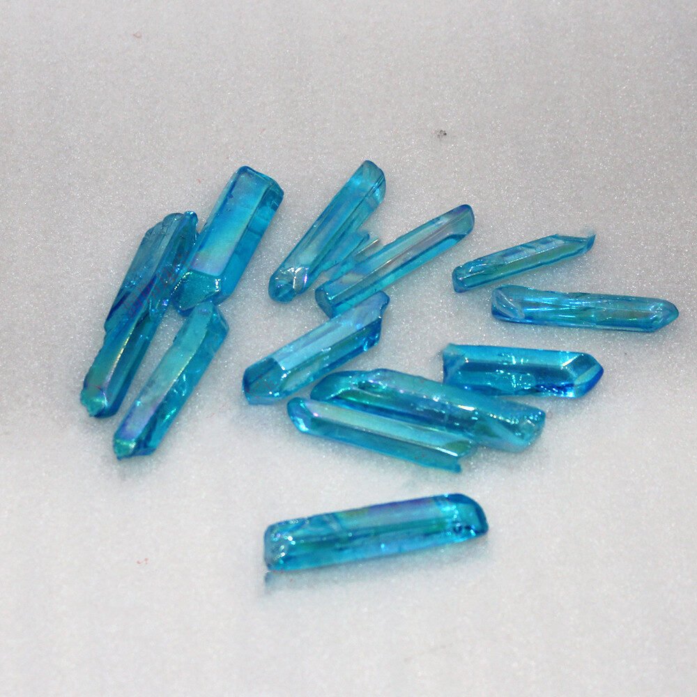 Natural Crystal Plating Blue Crystal Column Ornaments - Image 4