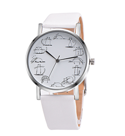 Lazy Cute Cat Female Child Student Watch - Image 6