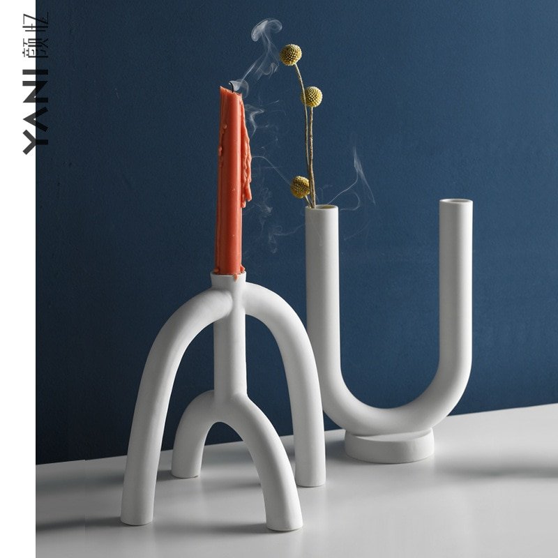Ceramic Candlestick ornaments - Image 2