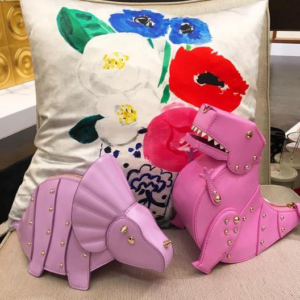 Dinosaur Lovers - Triceratops Shaped Shoulder Bag