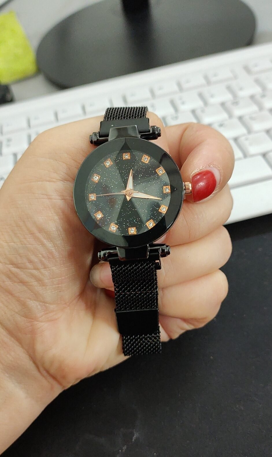 Diamond watch bracelet Alloy Band Universal Watch tar watch - Image 4
