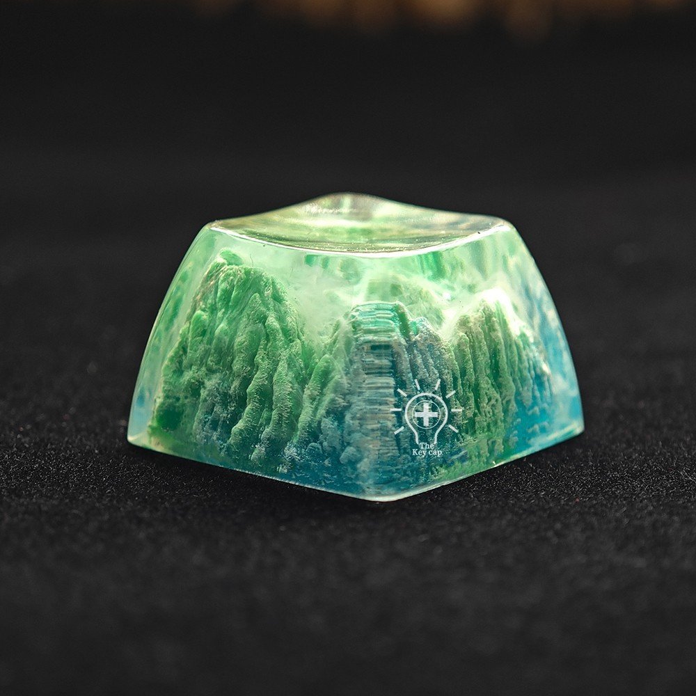 Mechanical Keyboard Snow Mountain Volcano Bird Home Epoxy Resin Keycap - Image 11