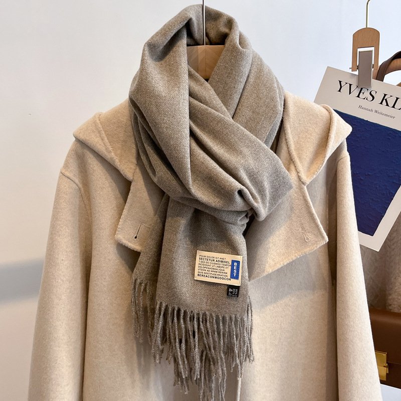 High-end Versatile Shawl Warm Thickened Scarf Dual-purpose - Image 6