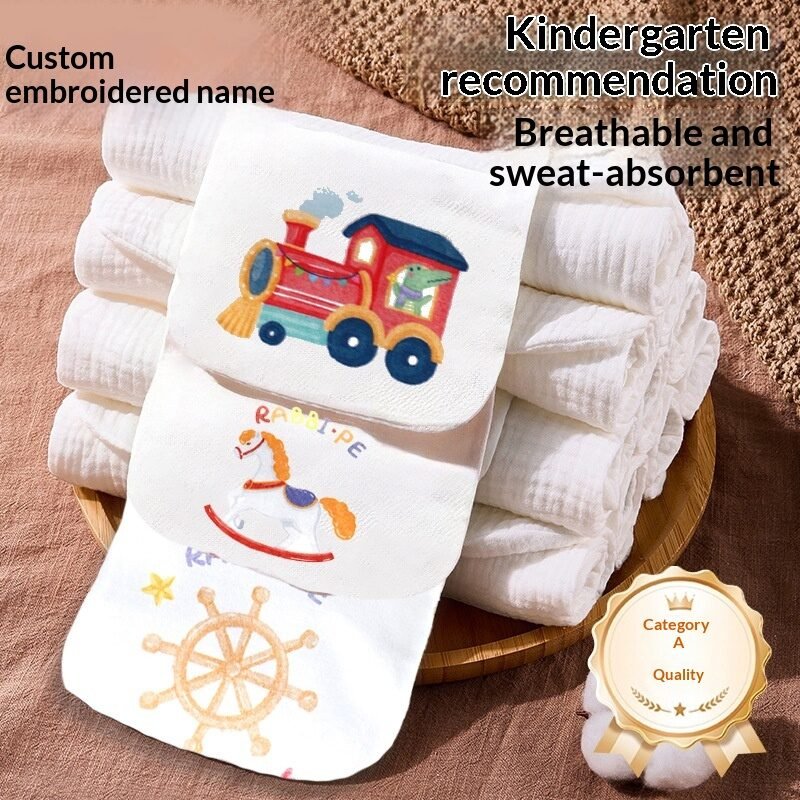 Baby Cotton Sweat Towel For Kids Kindergarten - Image 2