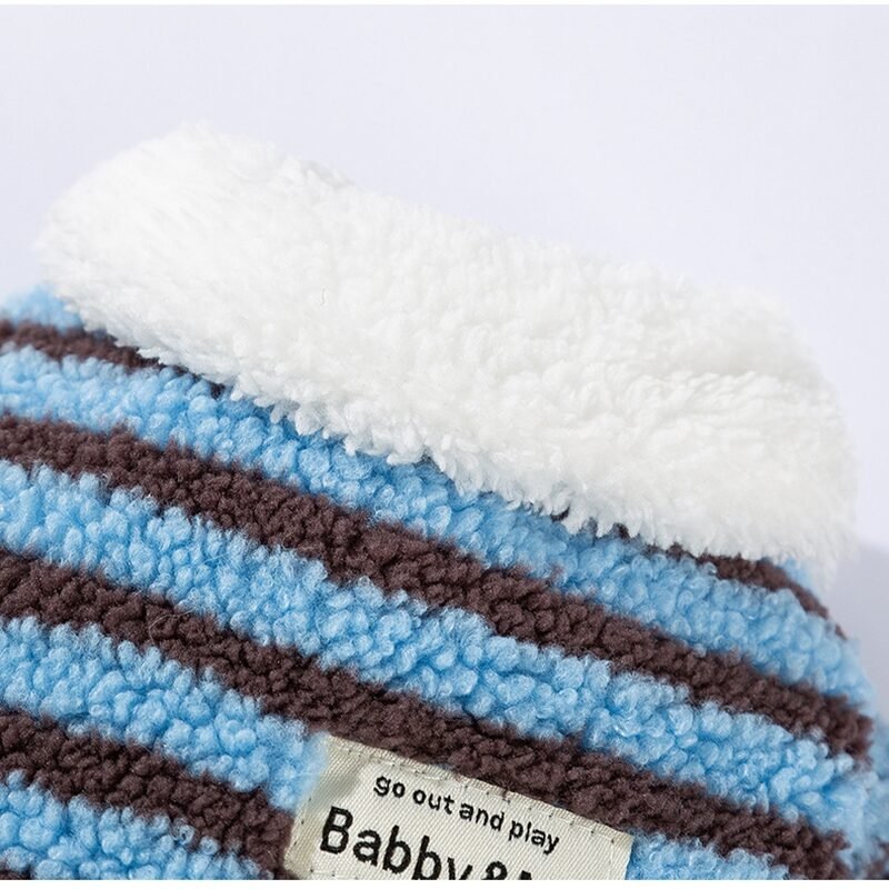 Soft Plush Striped Pet Shirt, Cozy Button-Down Puppy Sweater For Small Dogs And Cats, Warm Winter Fleece Dog Clothing, Comfortable Puppy Outfit For Chihuahua, Yorkie, Poodle, Shih Tzu - Image 3