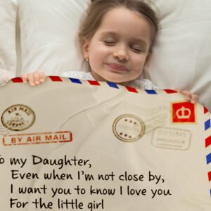 Envelope letter writing flannel blanket
