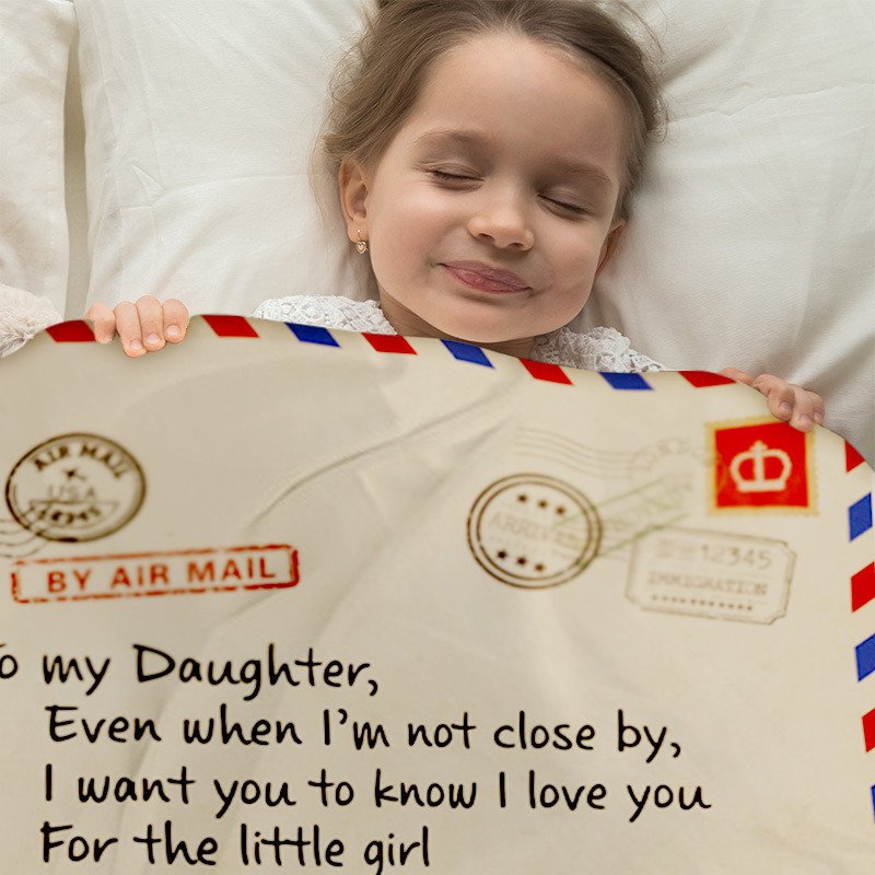 Envelope letter writing flannel blanket