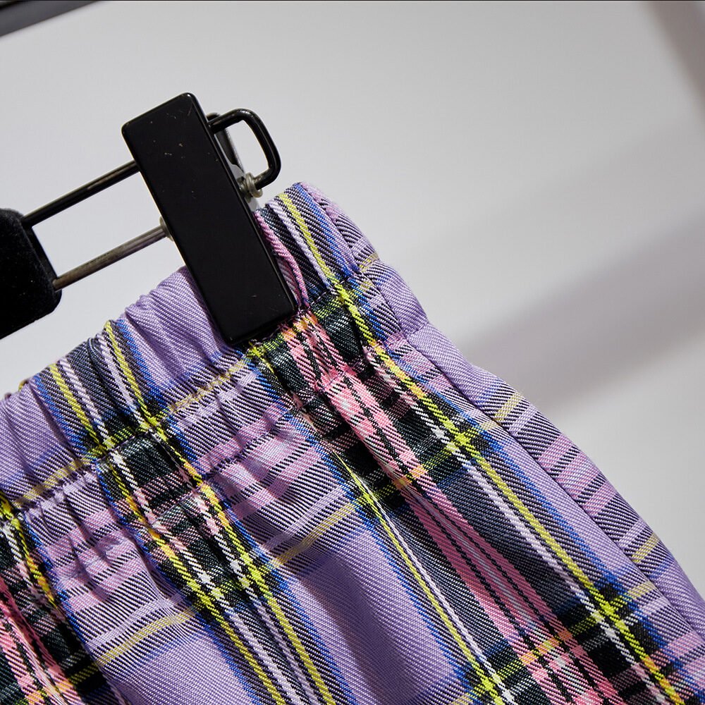 Plaid wrap hip skirt - Image 4