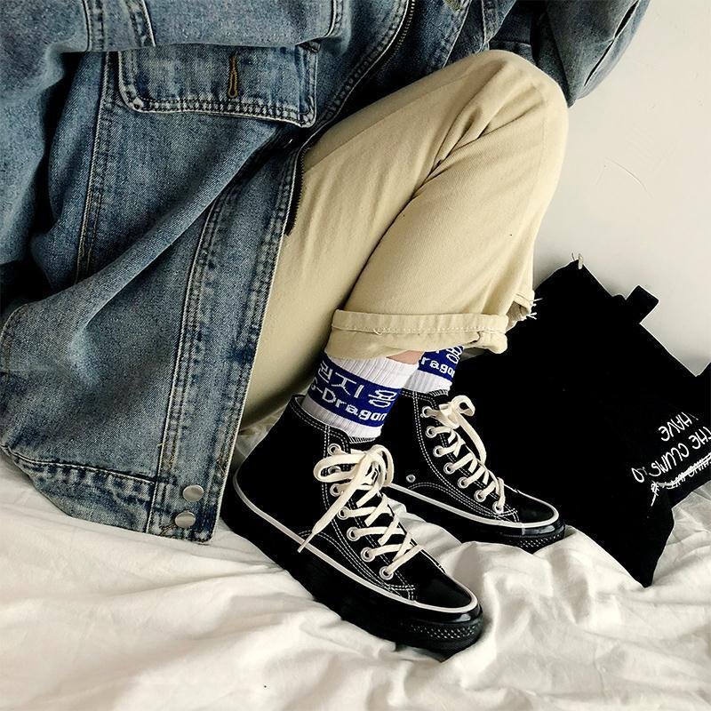All black canvas shoes - Image 3