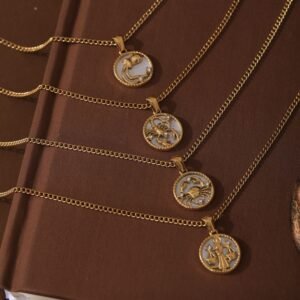 Stainless Steel European And American 12 Constellation Shell