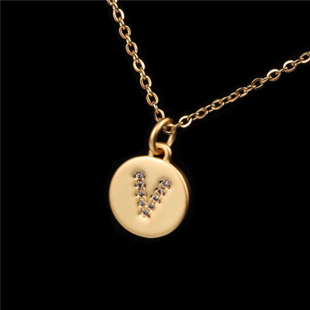 26 English Letter Pendant With Diamond Frosted Matte - Image 24
