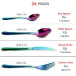 Symphony gold-plated stainless steel cutlery set