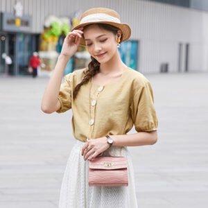 Simple chain messenger bag women's bag