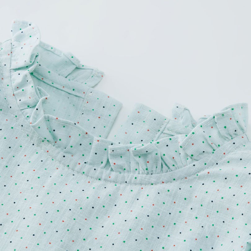 Girls' lace linen shirt - Image 2
