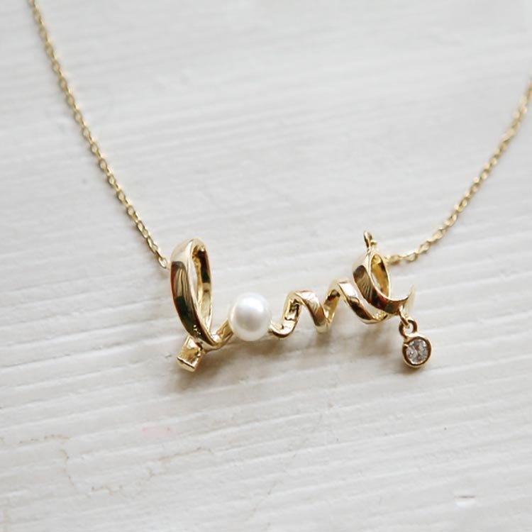 Love Letter Inlaid With Diamond Personality Versatile Neck Chain - Image 4