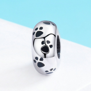 Animal series sterling silver s925 bracelet separated beads personality silicone beads positioning DIY accessories SCC594