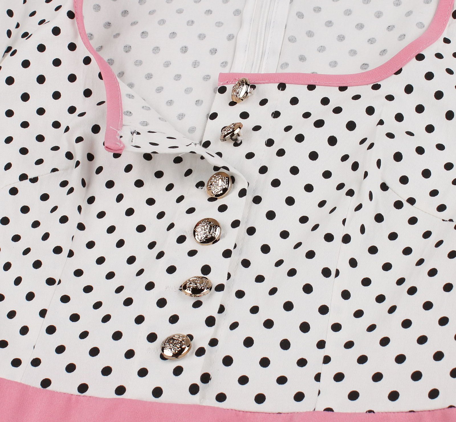 Retro polka dot dress - Image 4