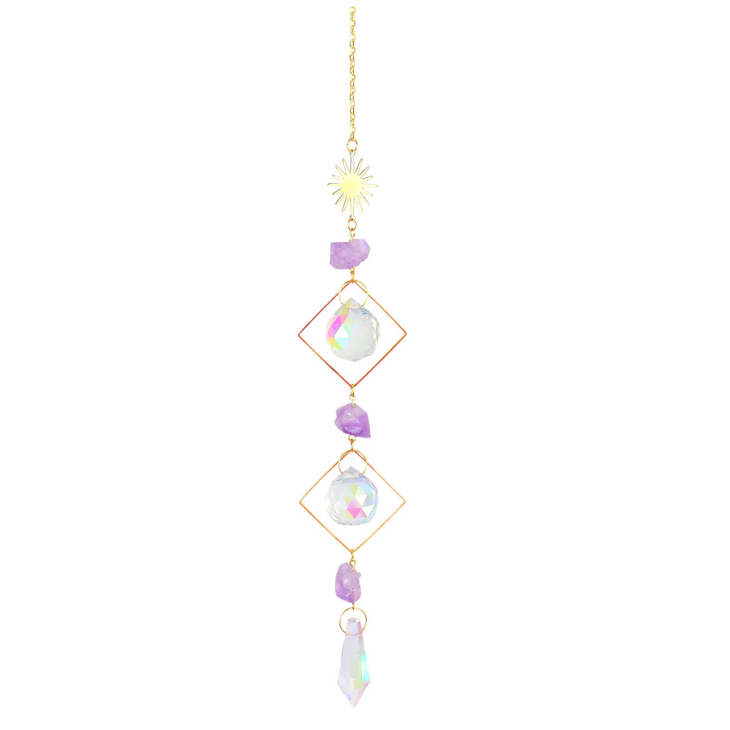 Minted Garden Wind Chinme Crystal Moon - Image 5