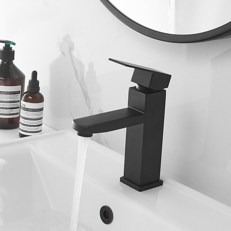 Stainless steel black paint basin faucet - Image 3