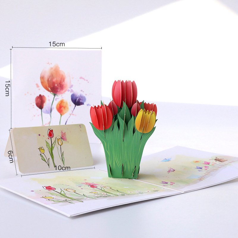 Mother's Day Pop-up Card With Colorful Butterflies - Image 12