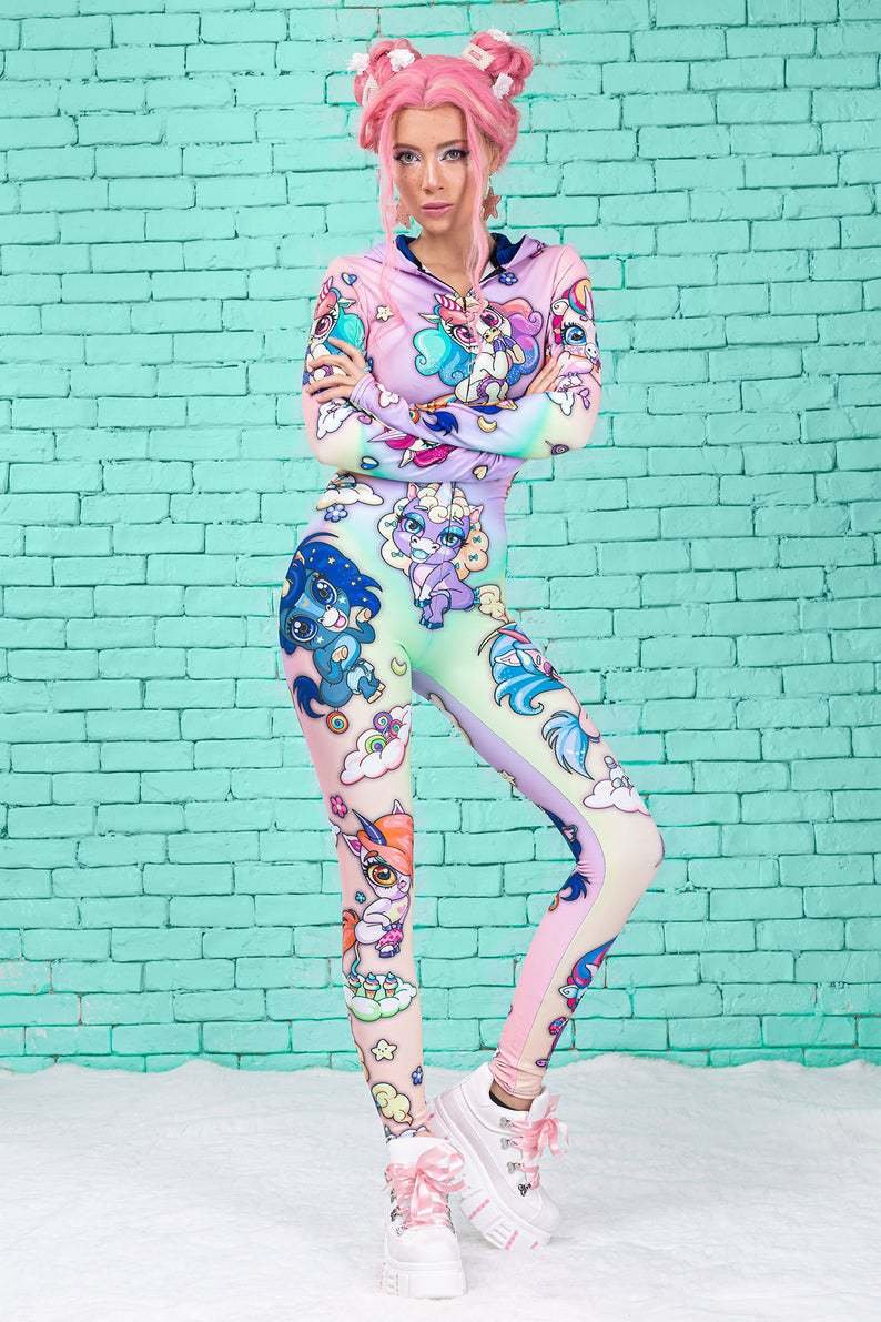 Adult one piece leotard print Party wear Hoodie - Image 5