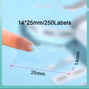 Transparent child name sticker