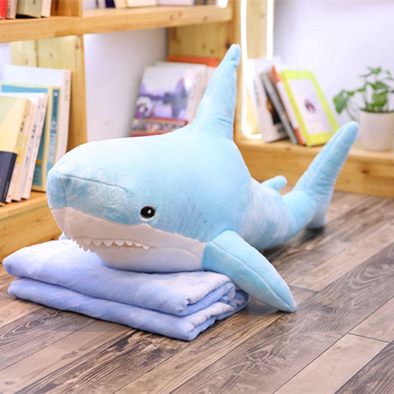Marine Animal Pillow And Blanket 2-in-1 Dual-use Cushion Plush Toy - Image 7