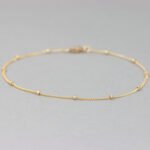 Simple bead chain anklet