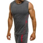 Quick-drying men's sleeveless T-shirt suit
