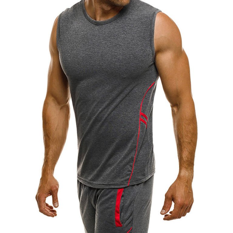 Best Quick-Drying Men’s Sleeveless T-Shirt Suit for Comfort