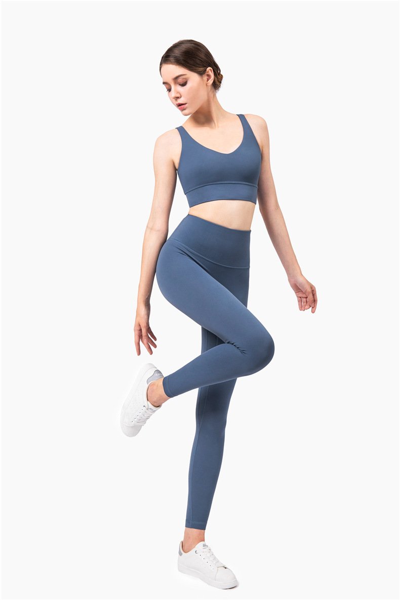High Waist No T Tipped Thin Anti-Rolling Peach Leggings - Image 7