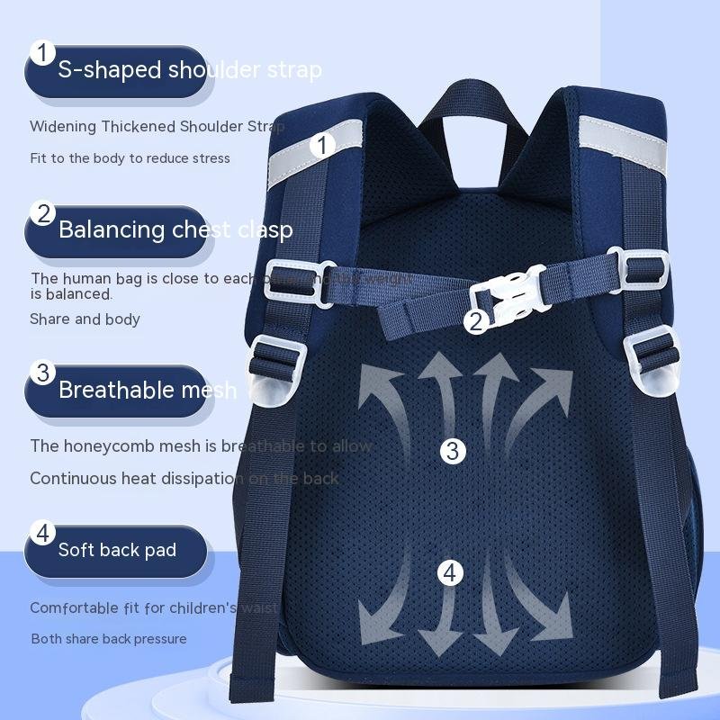 Men's And Women's Cute Fashion Dinosaur Neoprene Backpack - Image 22