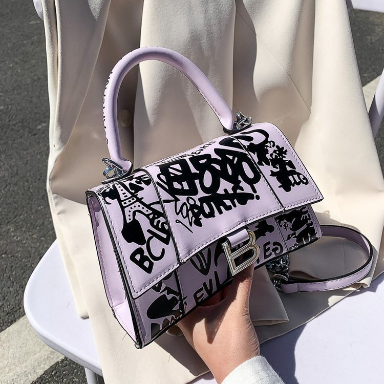 Personalized Simple Trend Graffiti One-shoulder Handbag - Image 5