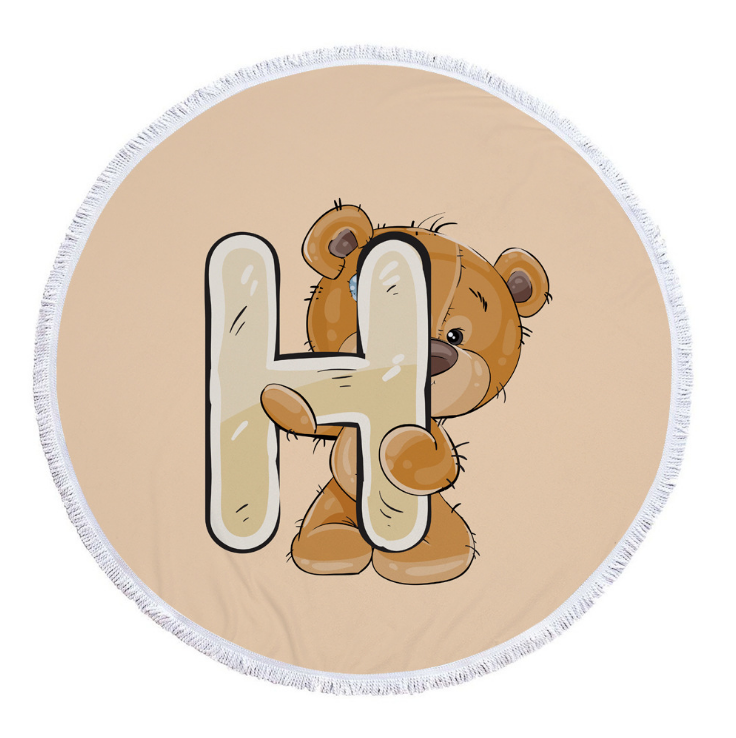 Round fringed beach towel - Image 8