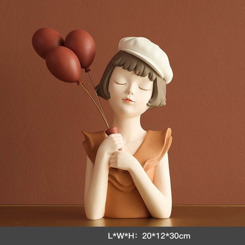 Balloon Girl Porch Key Storage Ornaments Decorative Tray - Image 7