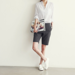 Long-sleeved cotton and linen shirt Slim linen literary loose thin shirt