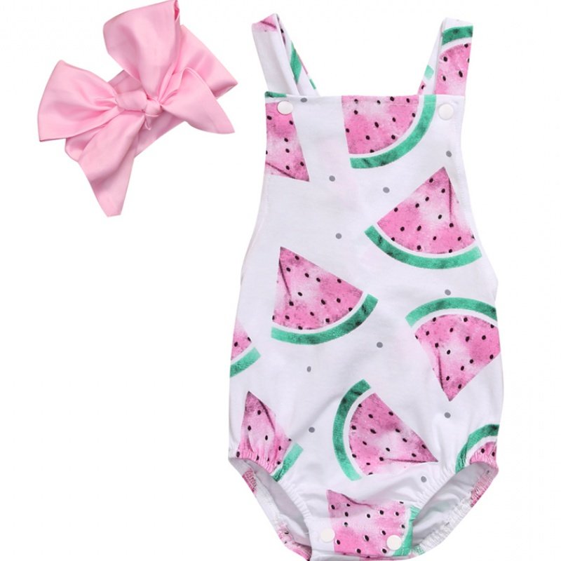 Watermelon print sleeveless jumpsuit - Image 2