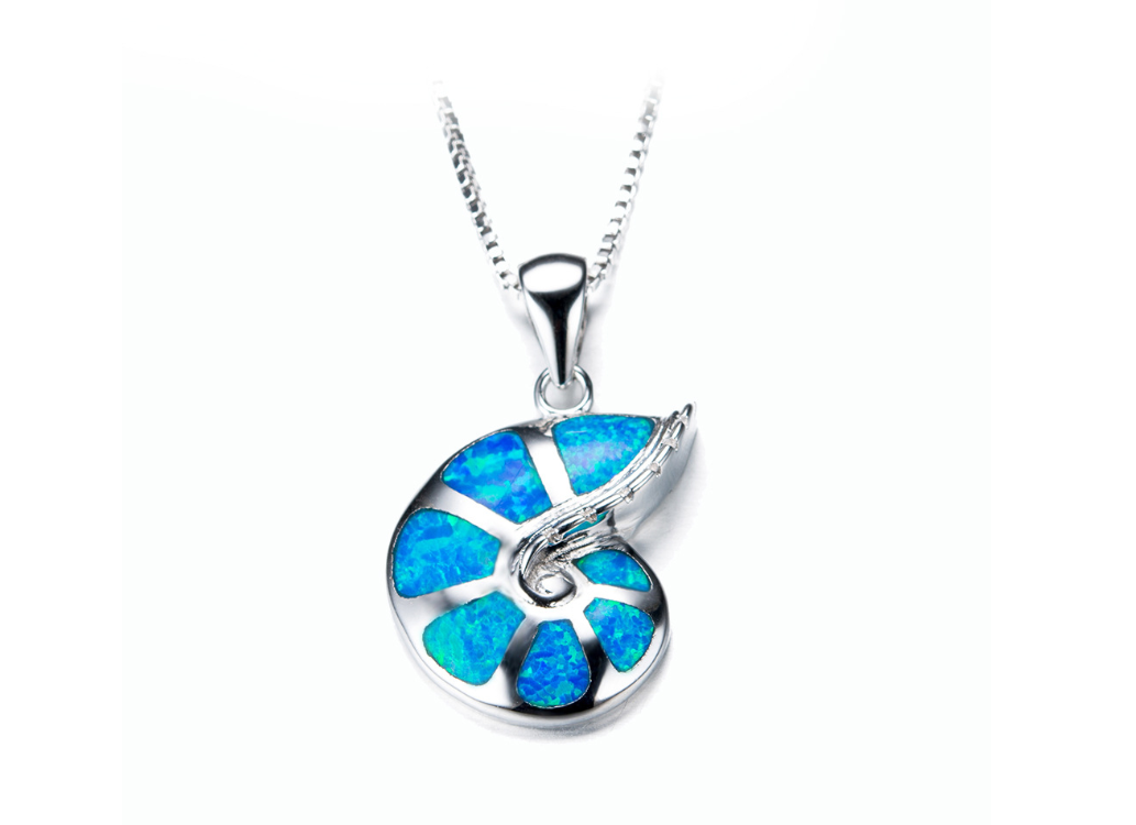 European and American fashion jewelry Opel necklace pendant short clavicle chain jewelry - Image 3