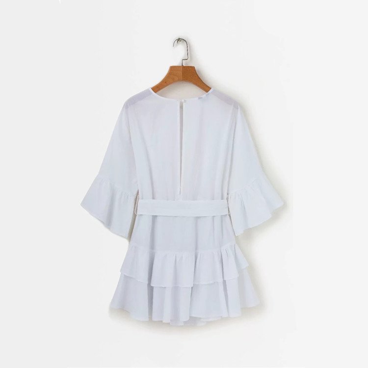 Flared sleeve dress - Image 4