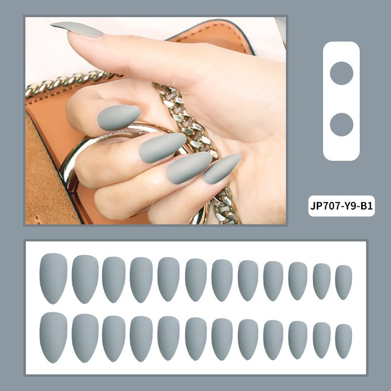 Women's Solid-color Frosted Matte False Nails - Image 5