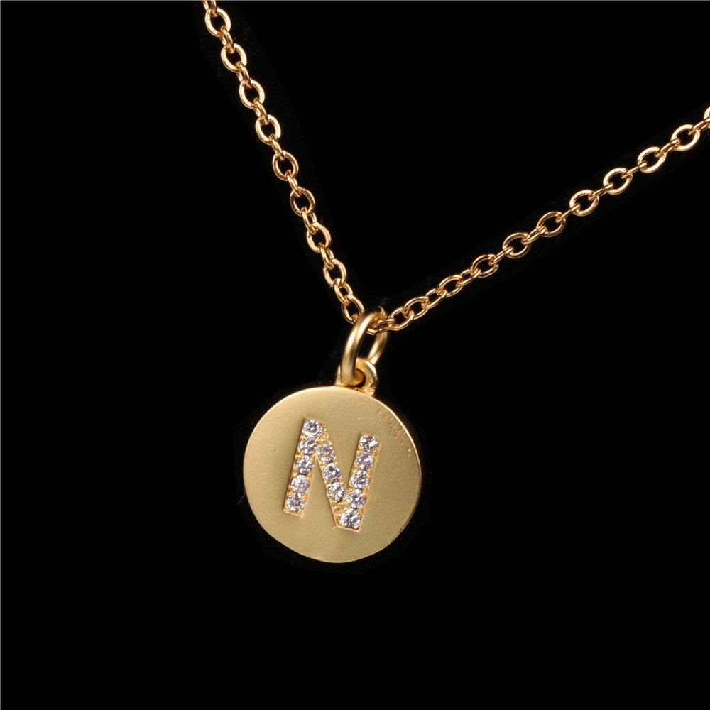26 English Letter Pendant With Diamond Frosted Matte - Image 16