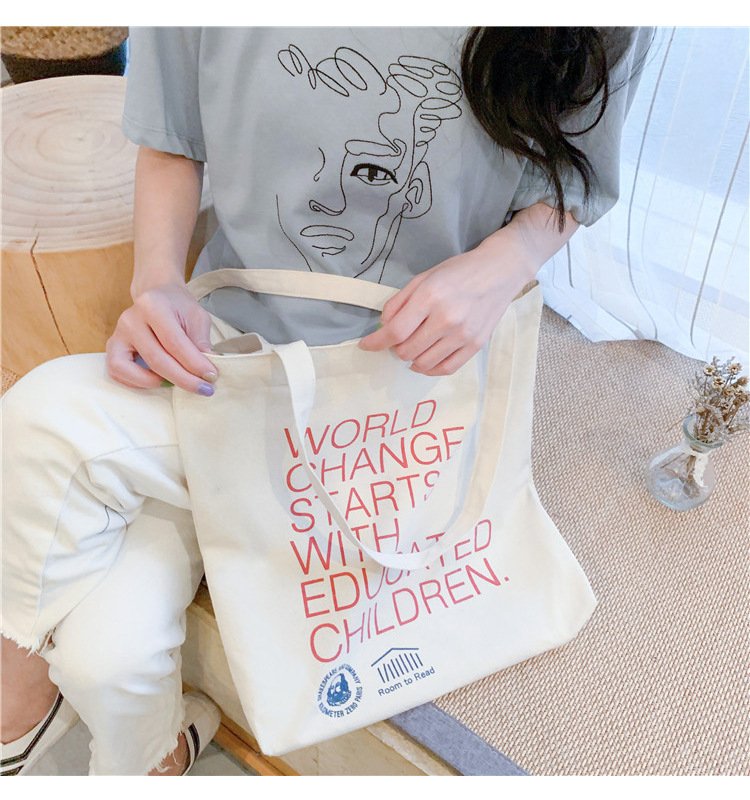 Japanese cloth bag student shoulder bag - Image 2
