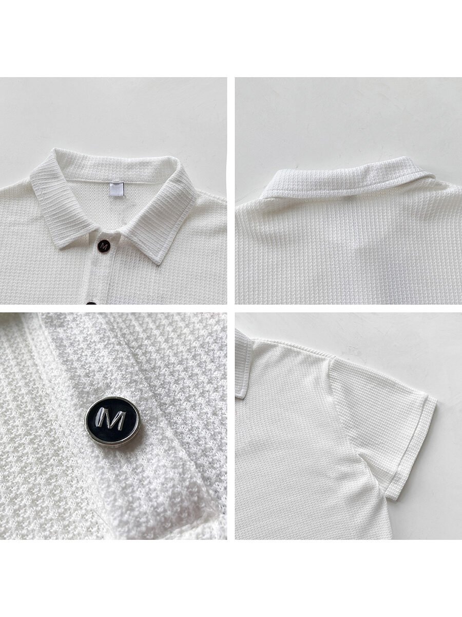 Men's Short-sleeved Polo Shirt Tide Brand Half-sleeved T Men's Shirt Korean Version Of The Lapel T-shirt - Image 4