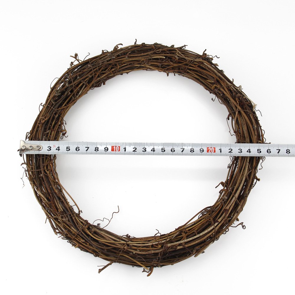 Tufu Rattan Garland Circle Vine Ring Christmas - Image 9