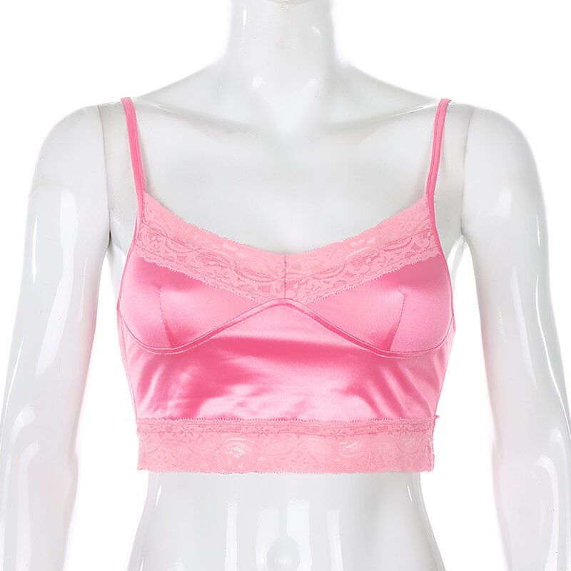 Little girl with solid-colored satin lace with - Image 5