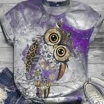 Animal 3D digital printing short sleeve