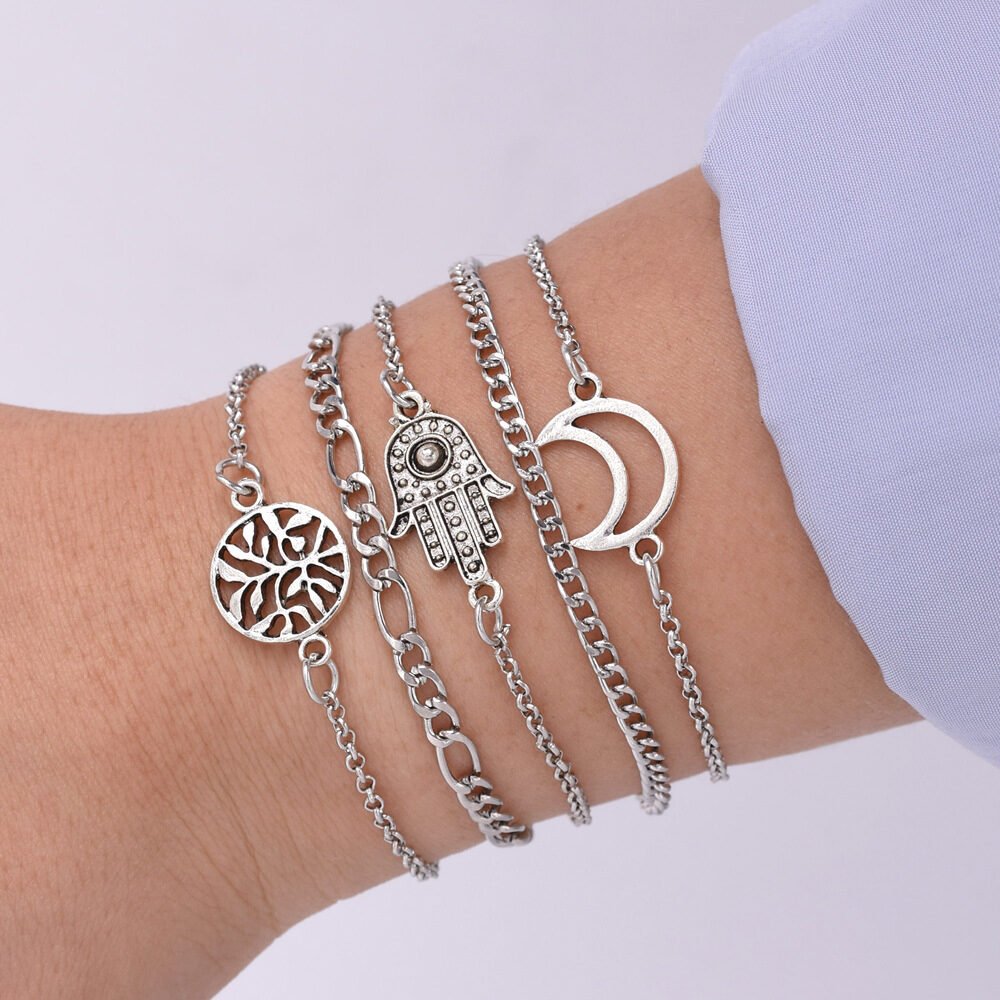 Handmade Creative Classic Simple Bracelet Five-piece Set - Image 2
